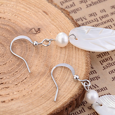 Сплав Cowry жемчужные серьги лист шаблон