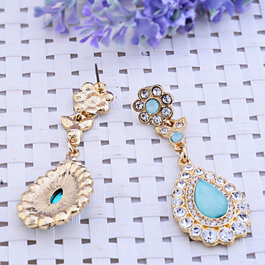 Lureme Vintage Полный кристаллов серьги каплевидной формы