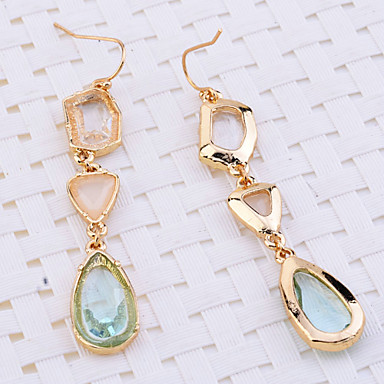 Lureme Нежные серьги Rhinestone Teardrop Форма