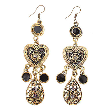 Персик Heart Shape Earring (Vintage Style Star)
