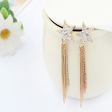 Античный Golden Star серьги Форма кисточкой