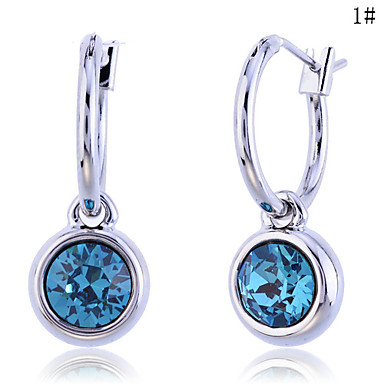 Lureme Круглый Admire Австрийские кристаллы Серьги