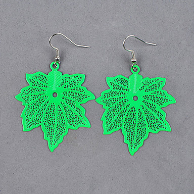 ple Leaf Компьютер Флуоресцентные цвета серьги
