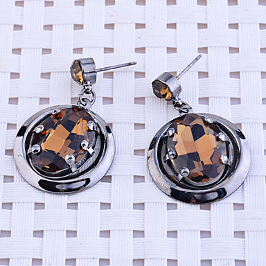Lureme Урожай серьги Rhinestone