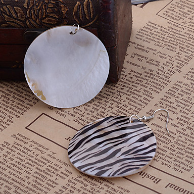 Сплав Cowry Zebra-полосой шаблон серьги (разных цветов)