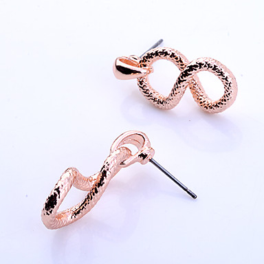 Сплав "8" Pattern Серьги (Золотой)