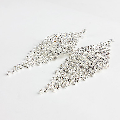 Модные Dangly Rhinestone Полностью Ювелирные серьги