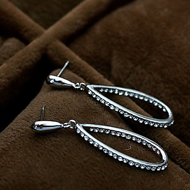 Сплав Циркон Waterdrop Pattern Серьги (разных цветов)