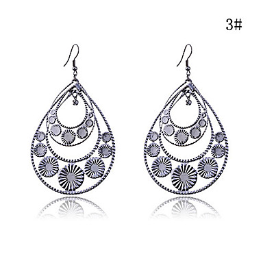 Сплав полым из Дважды водослива Pattern Серьги (разных цветов)
