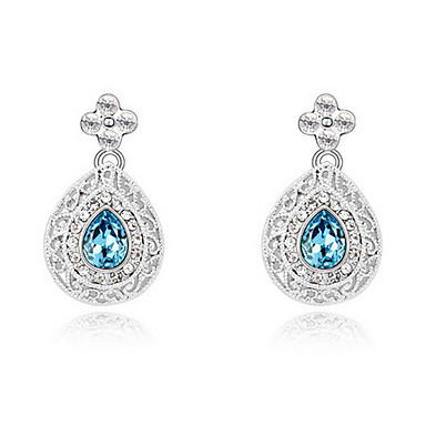Элегантный каплевидной формы Кристалл Люкс серьги с Swarovski Crystal