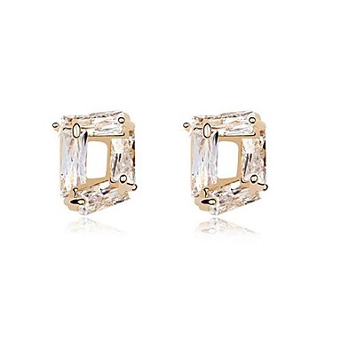 (1 пара) Мода (Meet Your Happiness) Белый Сплав Серьги