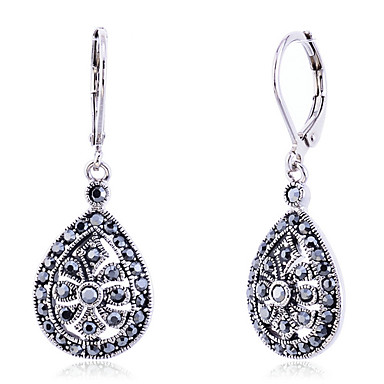 Lureme Винтаж Teardrop Форма Полые серьги