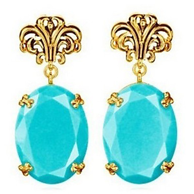 Мода Китайский серьги падения с Gemstore (1 пара)