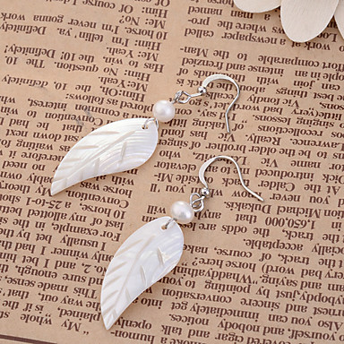 Сплав Cowry жемчужные серьги лист шаблон