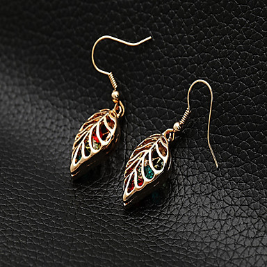 Настоящее 18K позолоченный Новый Rhinestone полые серьги