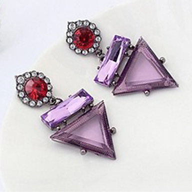 Европа Typle Стиль серьги падения с фиолетовым Gemstore (1 пара)