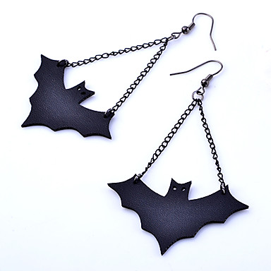 Симпатичные кожи сплава серьги Bat Pattern