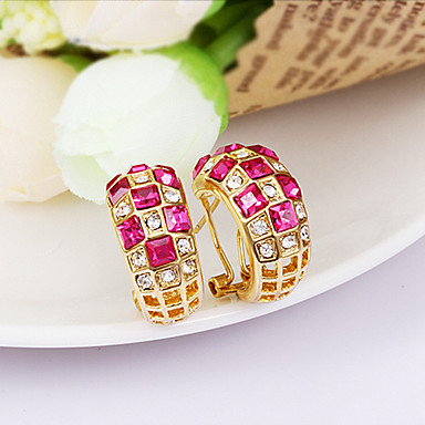 18K позолоченные серьги