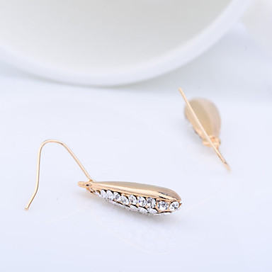Длинные Water Drop серьги сплава циркония