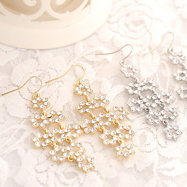Sweet Стиль Богемия падения Rhinestone Серьги