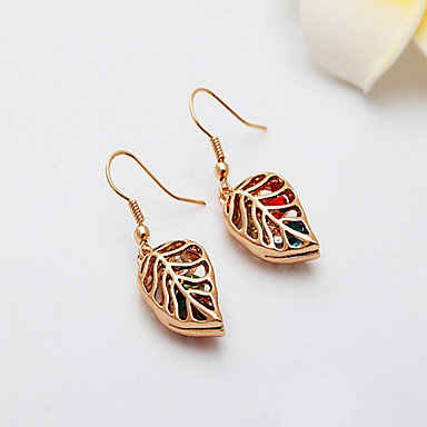 Настоящее 18K позолоченный Новый Rhinestone полые серьги