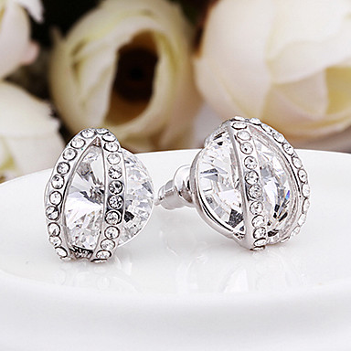 Rhinestone полукругом Серьга