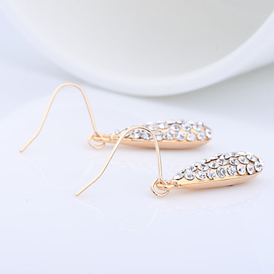 Длинные Water Drop серьги сплава циркония
