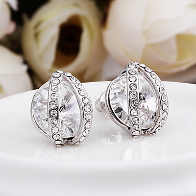 Rhinestone полукругом Серьга