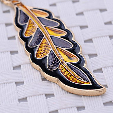 Lureme Мода Эмаль Осенний лист Серьги