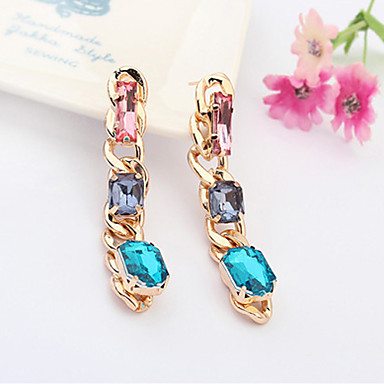 Gem Сплав Серьги Цепочка падения