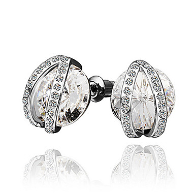 Rhinestone полукругом Серьга