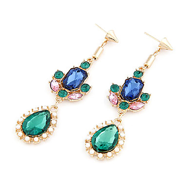 Богемии вода падения Кулон Серьги Gemstone