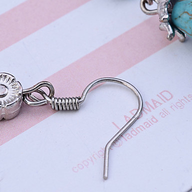 Сплава год сбора винограда бирюзовые серьги Pattern Waterdrop