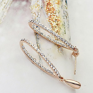 Сплав Циркон Waterdrop Pattern Серьги (разных цветов)