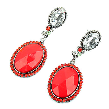 Сладкий конфеты типа Красный Rhineston Серьги