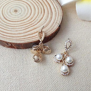 Мода Pearl White сплава серьги