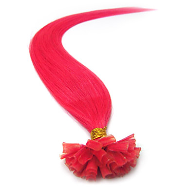 18INCH Реми Придерживайтесь / я дал чаевые Прямые Fusn Наращивание волос больше света Цвета 100s/pake 0,5 г / с