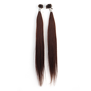 16-дюймовый кератин предварительно таможенного ногтей кончиком индийский Реми волос 26 цветов