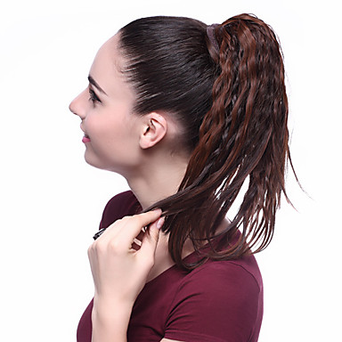 Chocolate Brown 24 \"Ролик в наращивание волос вьющимися Волнистые