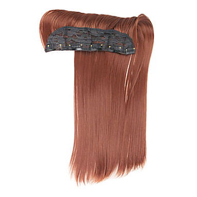 20 "Straight наращивание волос с Клипы Шатен