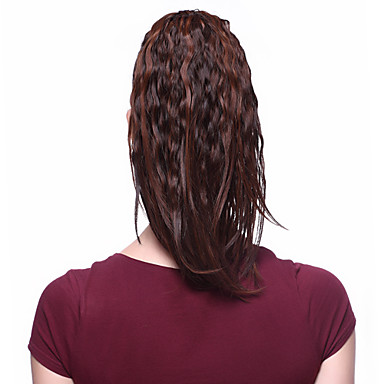 Chocolate Brown 24 \"Ролик в наращивание волос вьющимися Волнистые