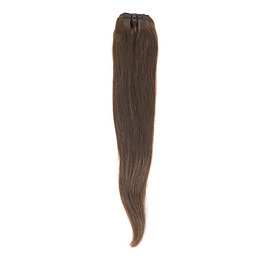 20Inch 7Pcs 100% человеческих волос Зажим-в наращивание волос (# 6)