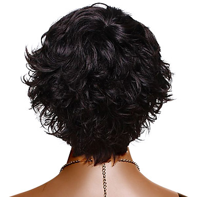Монолитным Короткие высшего сорта синтетического японского Kneklon Curly парик Полный взрыва