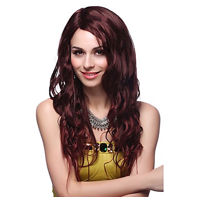 Монолитным высокого качества синтетического Мода объемная волна сторону взрыва Парики волос