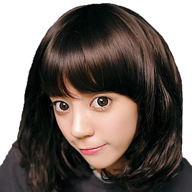 Ближний длинными вьющимися волосами Синтетический Полный взрыва Парики 3 Цвета