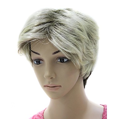 шапки высоким качеством синтетических смешанных цветов короткий парик