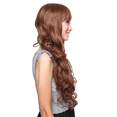 Синтетический парик длинные волосы