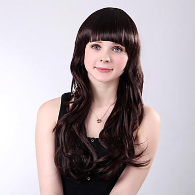 Монолитным длинные вьющиеся Браун синтетического полного Крылья взрыва