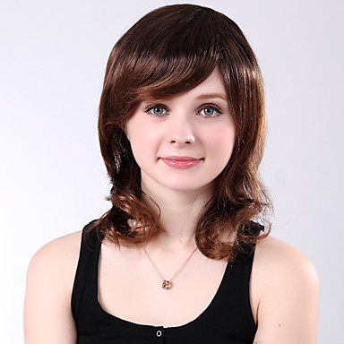 монолитным средней коричневого сторону взрыва фигурные высокого качества синтетические парики