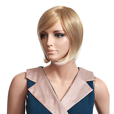 Монолитным высокого качества синтетического короткий прямой Blonde Парики